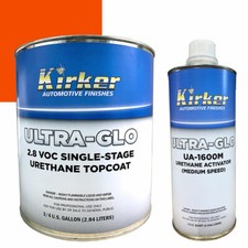 0.75 Gallon Kirker Ultra-glo Car Paint Omaha Orange Ua-10384 Medium Activator 0.75 Gallon Kirker Ultra-glo Car Paint Omaha Orange Ua-10384 Medium Activator