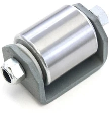 Red Hound Auto Weld on Heavy Duty Steel 2 Inches Roller Heavy Duty Steel Mini Wh