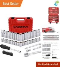 Comprehensive 1/4-Inch Socket Set with Extensions and Corrosion-Resistant Finish