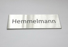 Türschild, Namensschild,Edelstahl, Klingelschild groß, wetterfest