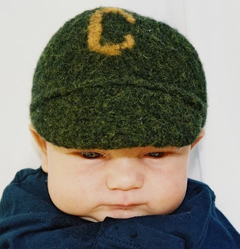 Pick Up Sticks Felted Ball Cap Knitting Pattern Easy Knit for Infants & Toddlers