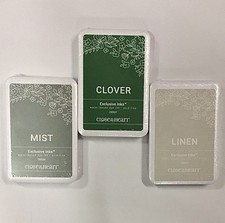 CTMH Magnetic Ink Pad Bundle MIST, CLOVER  LINEN Water Based Ink Stamp Pad
