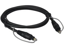 25ft Digital Toslink Optical Cable, Molded Type, Male to Male, Black