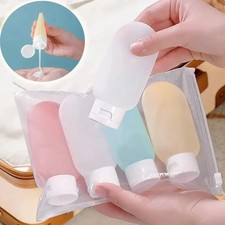 Travel Size Silicone Squeeze Bottles (4PCS, 60ml) for Toiletries & Liquids