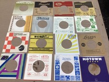 Lot of 1970 s Vintage 7 inch 45 PRM Original Company Sleeves without Split 20
