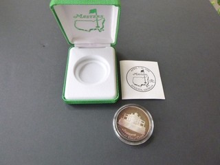 1994 Masters Golf Tournament SIlver Medallion .999 Liberty Mint Augusta National