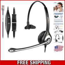 All-Day Comfortable Yealink Headset with Quick Disconnect  Mute Mic Feature