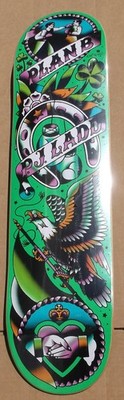 2012 PLAN B PJ LADD ''COLOR FLASH - TATTOO SERIES'' SKATEBOARD DECK RARE FLIP