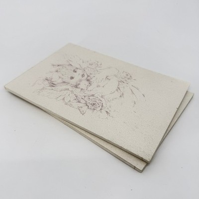 Angel Cherub Girl Paper Notepads Set of 2 Writing Desk Pad Stationary Office