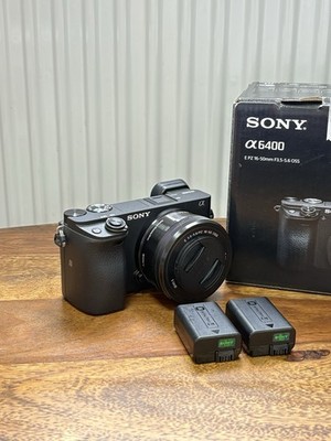 Sony Alpha 6400 Spiegellose Systemkamera 4K + 16-50mm OSS Objektiv Schwarz