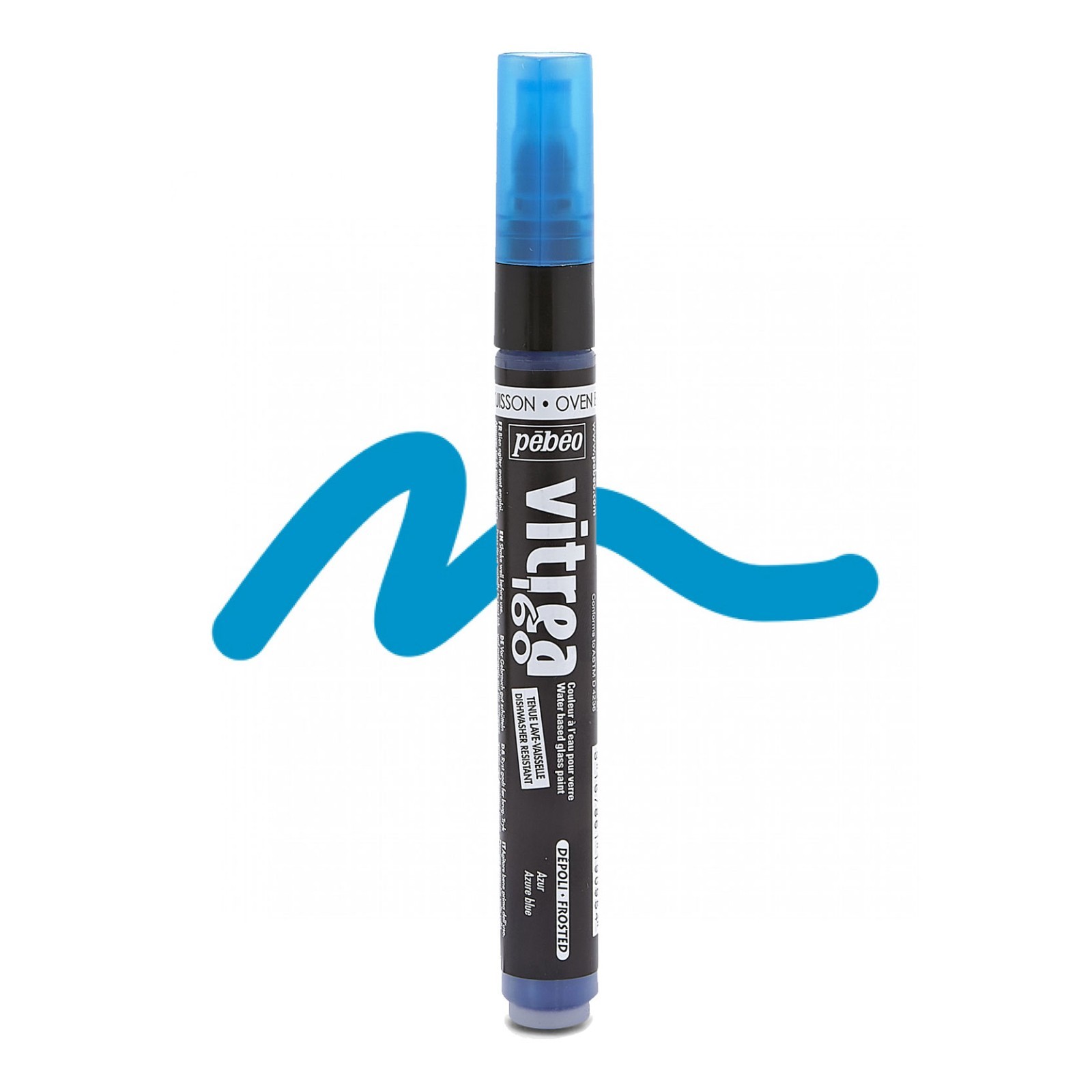 Pebeo VITREA 160 Glass Paint Marker Pens, Permanent Oven-Fix