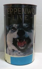 STEPPENWOLF RARE BIRD BROOKLYN BRIDGE 1970 METAL TRASH CAN by J.L. CLARK VINTAGE