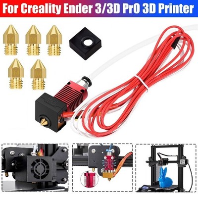 3D Printer Parts Extruder Heater Hot End Nozzle Kit for Creality Ender-3/3PRO/5