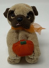Bestever Halloween Puppy Dog Pug Pumpkin Bean Plush Stuffed Animal Toy Fall 5