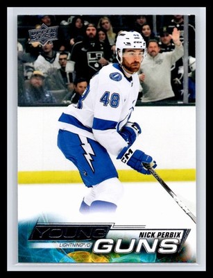 2022-23 Upper Deck #478 Nick Perbix YOUNG GUNS Rookie RC Tampa Bay Lightning