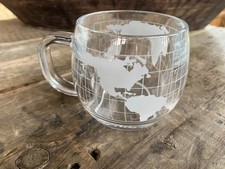 Vintage 1970s Nestle Clear Glass Globe World ...