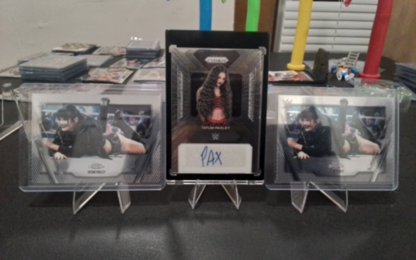 WWE Panini Tatum Paxley Sensational Signatures Auto & 2 Topps Chrome Base NICE!!