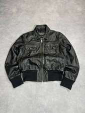 Vintage Streetwear Japanes Avant Garde Opium Style Real Leather Jacket Size M
