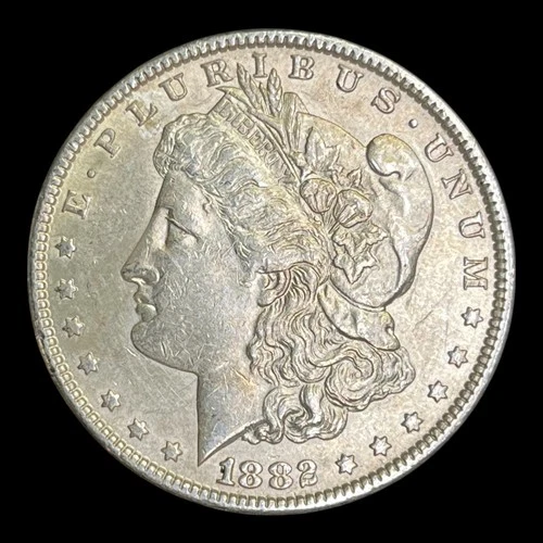 1882 Morgan Silver Dollar, AU+