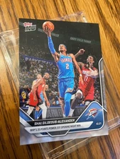 2025-26 Topps Now NBA Basketball Shai Gilgeous-Alexander 35 Pts Card #1