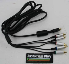 Sony PlayStation 2/3 OEM Official Component Cable PS2/PS3 Gold Tie