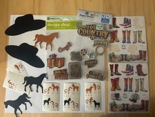 Horses, Hats And Boots  COUNTRY Scrapbook Stickers LOT