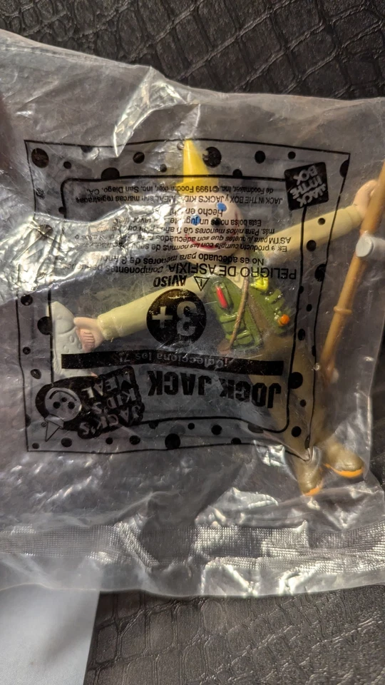 Jack in the Box Jock Jack**Fisherman *Kids Meal Toy - 1999 VINTAGE NEW *SEALED - Image 3 of 4