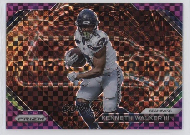 2023 Panini Prizm Fireworks Purple Power Prizm /49 Kenneth Walker III #F-14 hd2