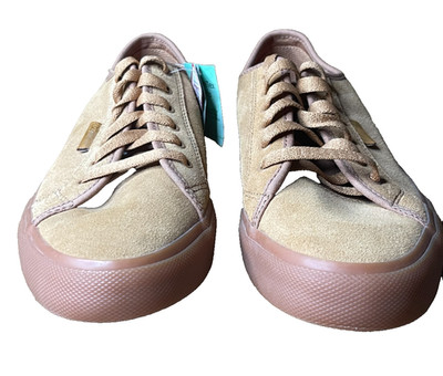 DC Shoe Manual S Men Sz-11 Tan Suede SkateSneakers GumSole Impact-S NatureTexEco