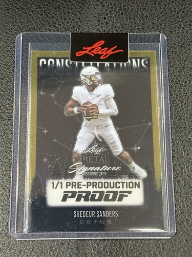 2024 Leaf Metal Signature Series 1/1 SHEDEUR SANDERS Pre-Production Proof