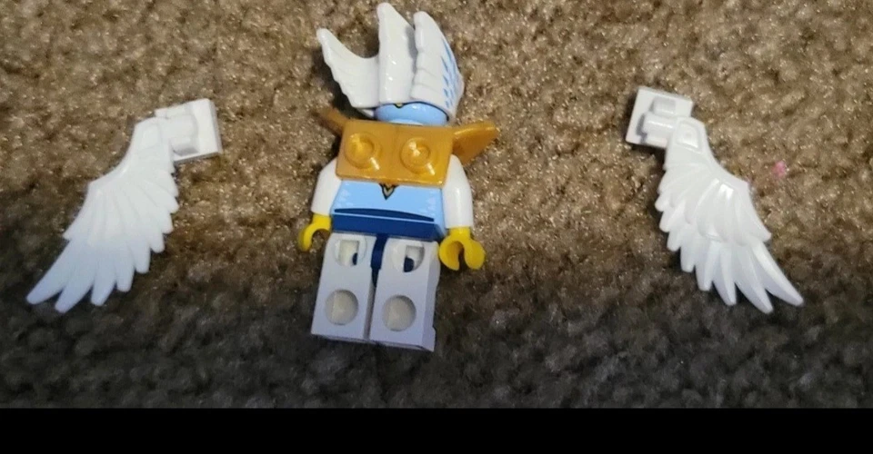 Lego loc014 Ewar - Minifigura - Leyendas de Chima - Armadura/Máscara/Ala Blanca sin manchas Foto 2 de 2
