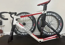 White and Red BMC Time Machine TT02 with Superteam wheelset