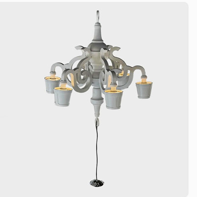 moooi Paper Chandelier L White 6-Light Hardwired Pendant 35.4in x 40in