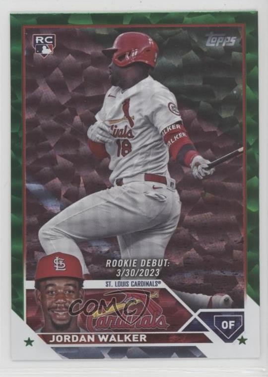 2023 Topps Update Debut Green Foil 396/499 Jordan Walker #US122 Rookie RC 0x7j