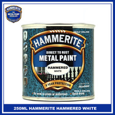 Hammerite 250ML Smooth / HAMMERED / SATIN Direct Rust Metal Paint - ALL COLOURS