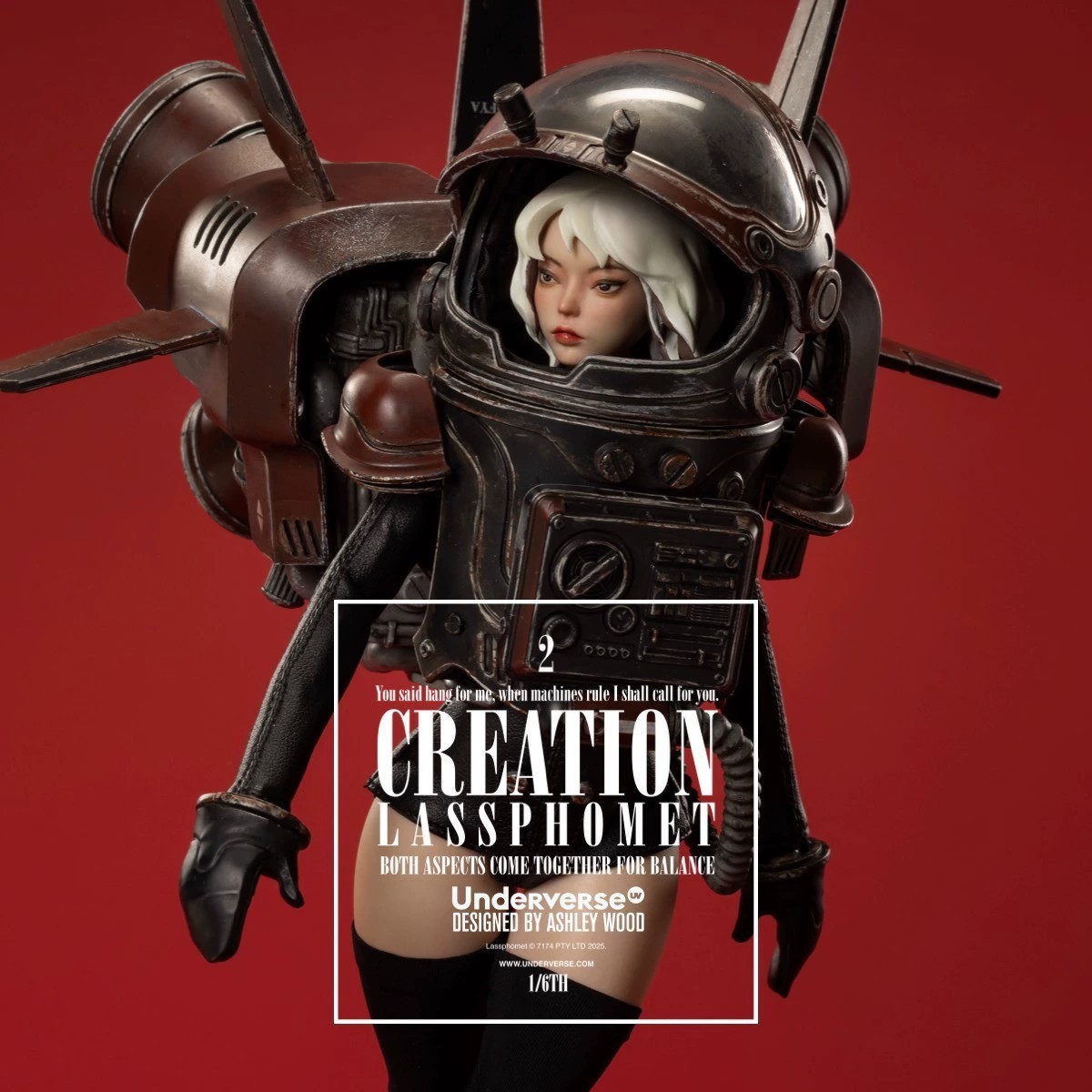 New！Underverse 1/6 ORIGIN LASSTRANAUT CREATION LASSPHOMET Action