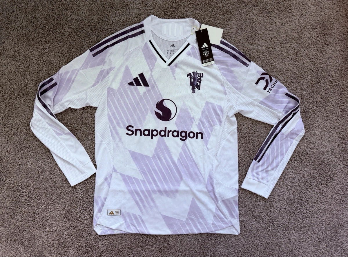 Manchester United White International Club Soccer Fan Jerseys for