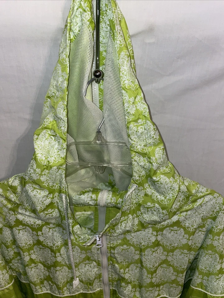 Live Mechanics Womens Full Zip Hoodie Size 4XL Green White Outdoors Athleisure - Image 3 of 4