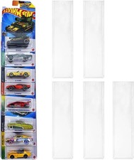 Display Case Compatible with Hot-Wheels Match-Box Packaged Cars, Wall Clear