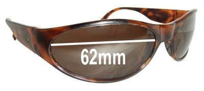 SFx Replacement Sunglass Lenses fits Bolle Piraja - 62mm Wide