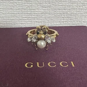 Bague abeille G imbriquée GUCCI or taille M bijoux mode homme femme
