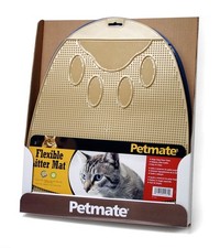 Petmate Flexible Waterproof Non Slip Easy to Clean Waste Trapping Cat Litter Mat
