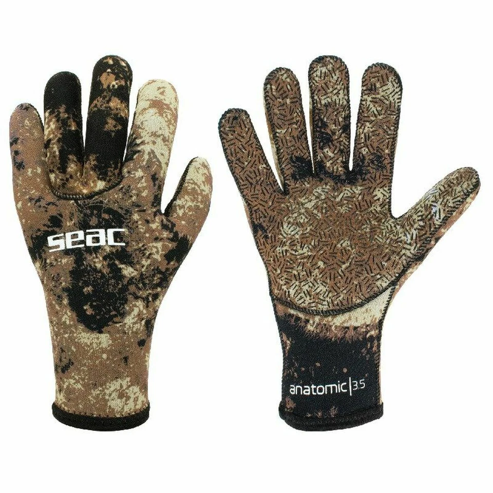Guantes de pesca Seac Seac Camo 3,5 MM Marrón - Imagen 3 de 3
