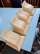 Large Wooden Corbels (Shelf Brackets or gutter supports) solid wood 4 items