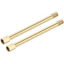 Brass Pipe Fitting G1/8 Adapter 150mm Extension Connector Hex Coupling 2 Pack