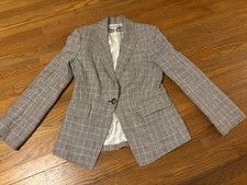 Veronica Beard Linen Plaid Blazer - 4