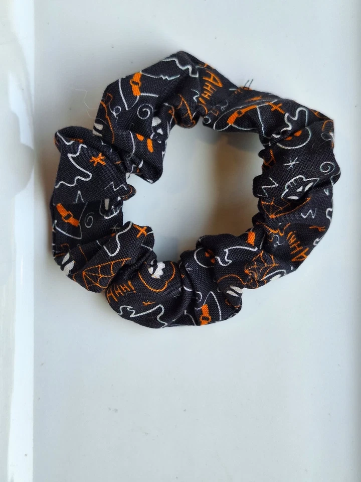Handmade Halloween Hair Scrunchie  Bundle Of 3 100% Cotton Woman's Hair Ties - Image 4 of 4