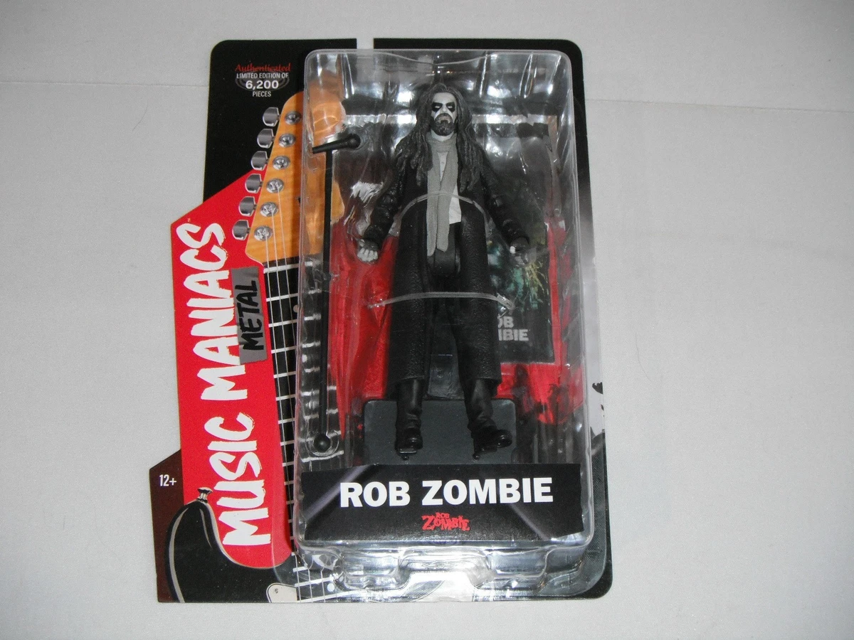 McFarlane Music Maniacs WV2 de 15 cm - Metal - Rob Zombie - Boneco colecionável com acessórios e cartão de arte