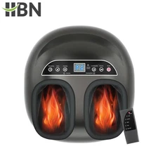 Foot Massager Machine w/ Heat & 5 Deep-Kneading Modes, 5 Massage Levels & Timer