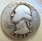 1941-D Washington Quarter — photo from another recent sale